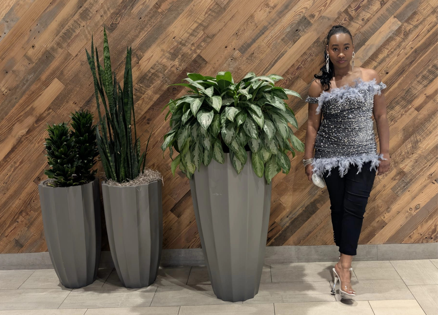 Rovi Silver Top/Mini Dress