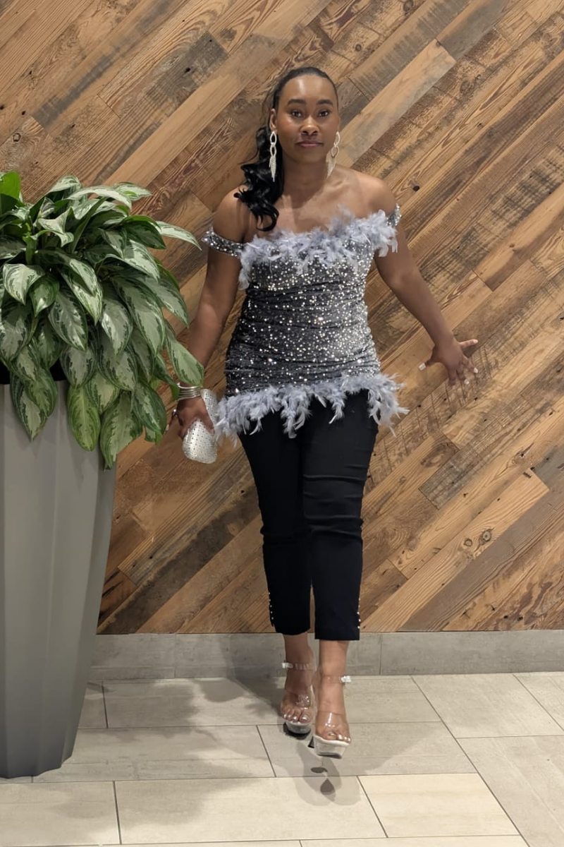 Rovi Silver Top/Mini Dress