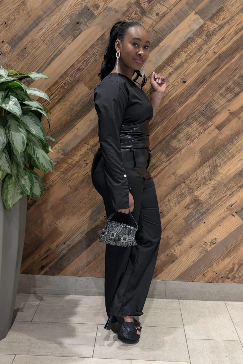 Nelly Pants and Top Black