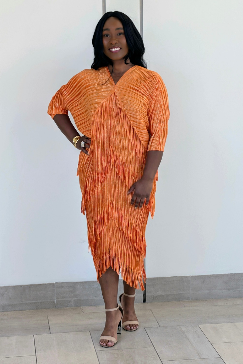 Fern Orange Dress