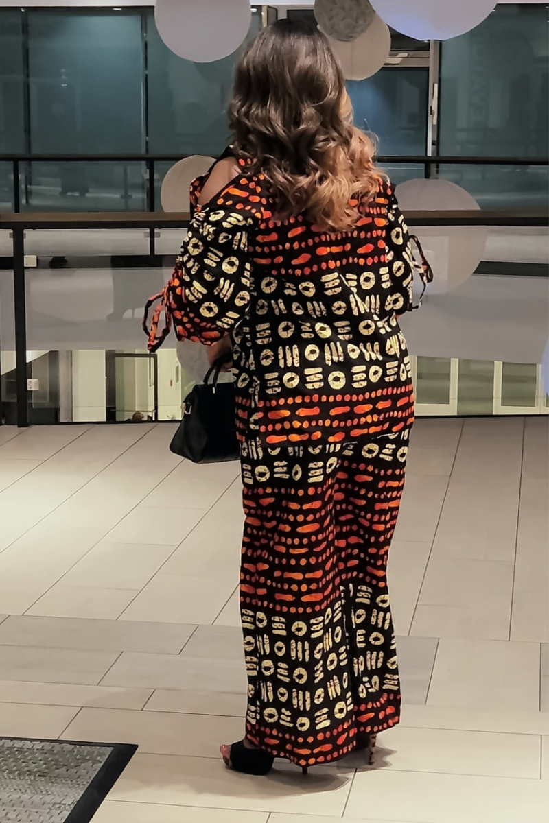 Amira Pants Set. Orange