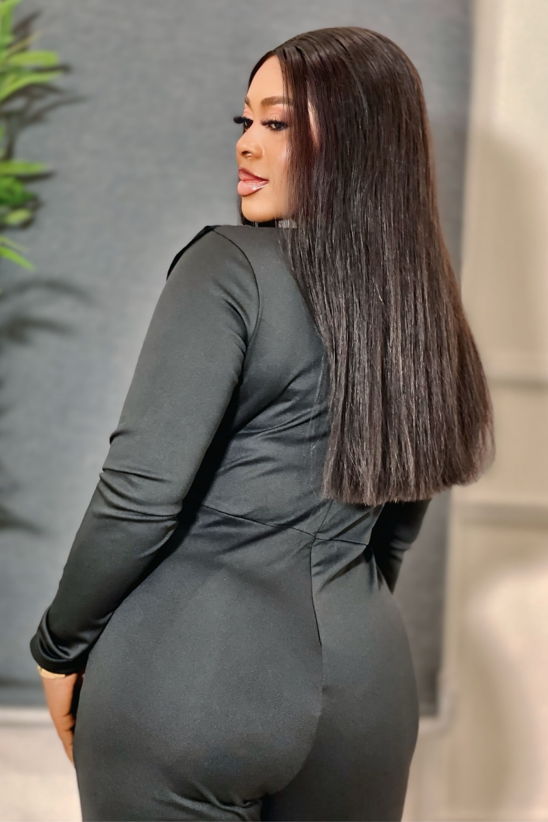 Noir Sculpt Jumpsuit