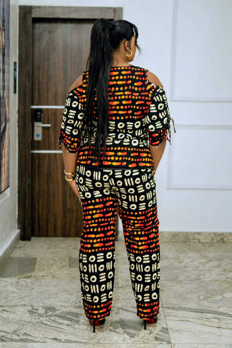 Amira Pants Set. Orange