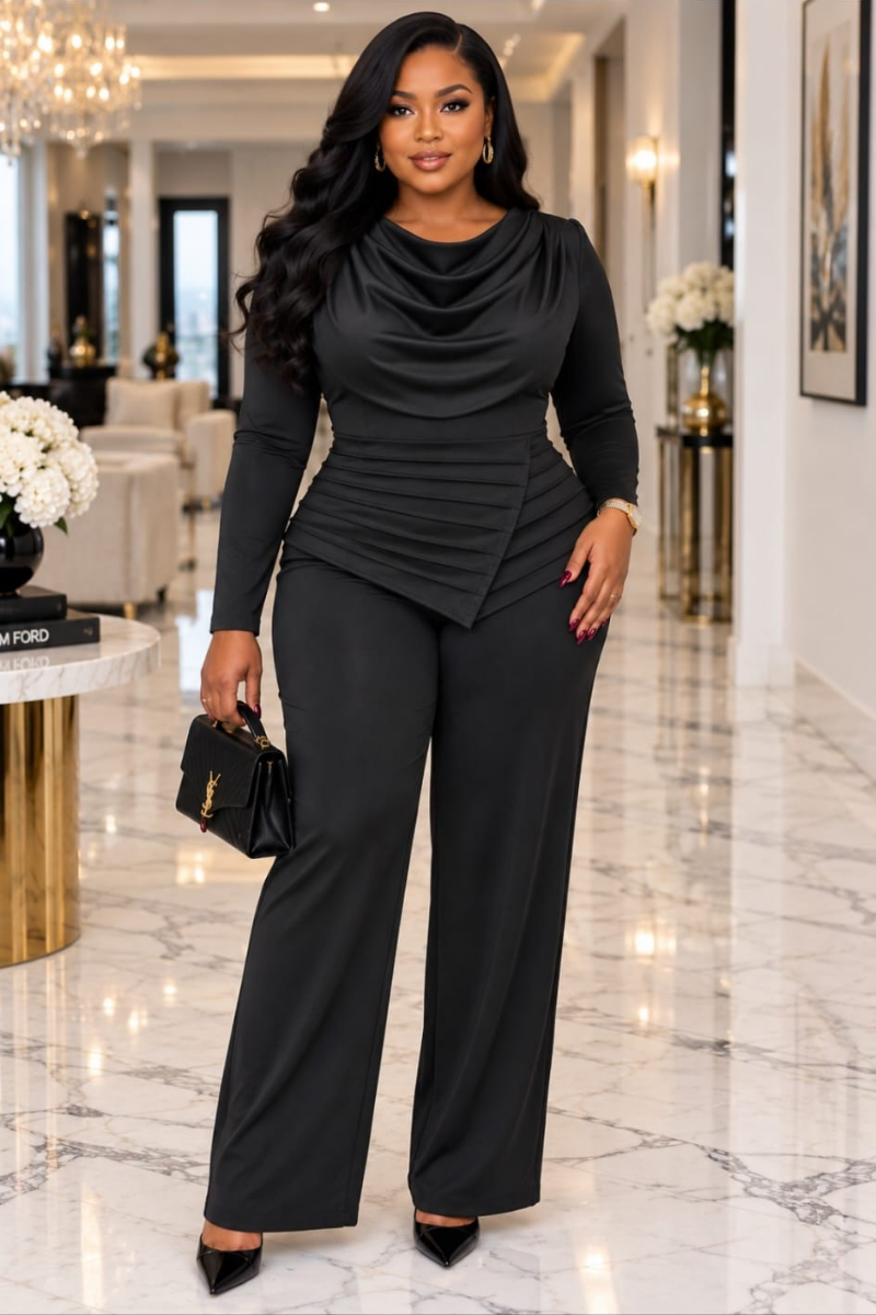 Noir Sculpt Jumpsuit