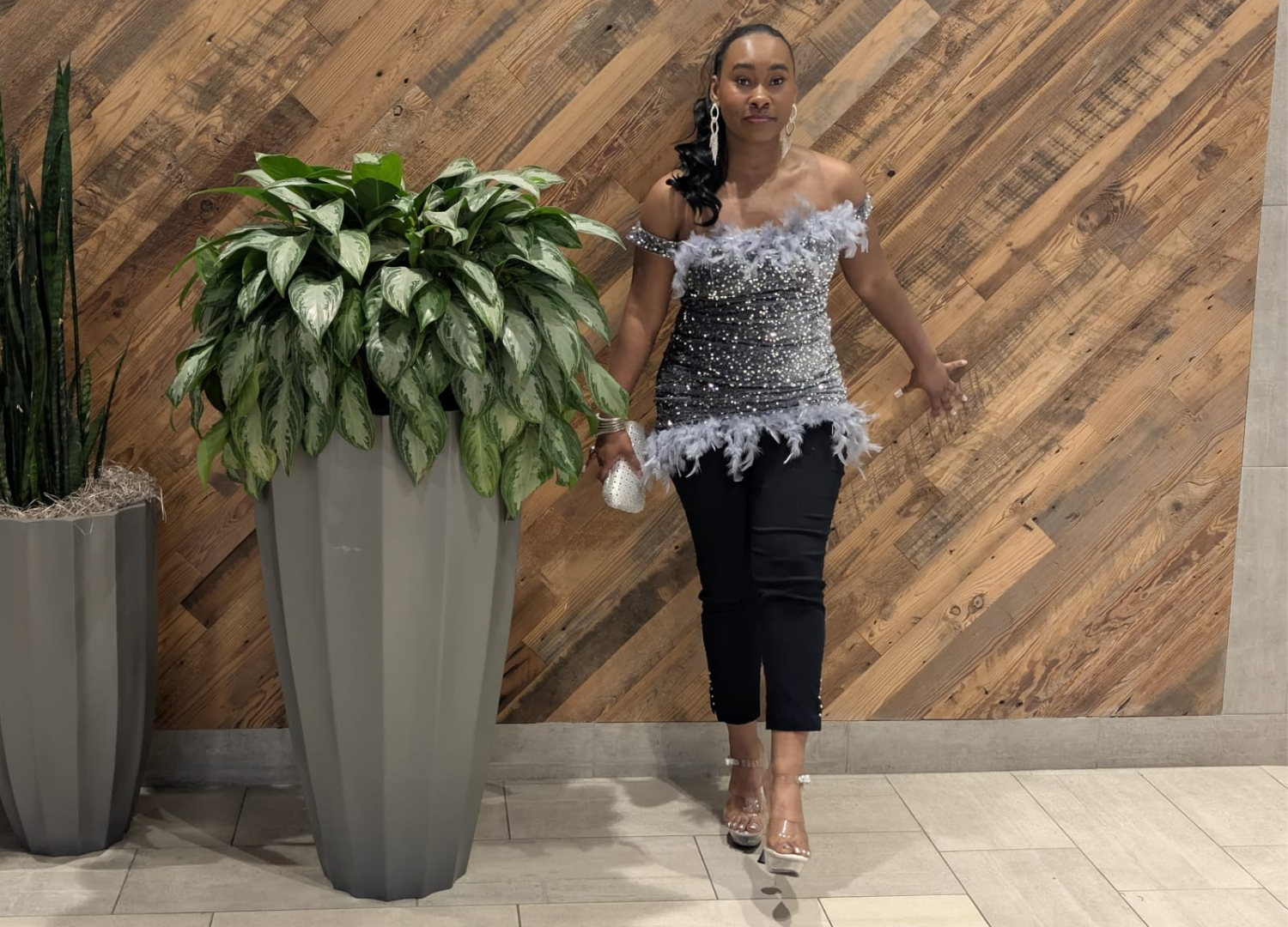 Rovi Silver Top/Mini Dress