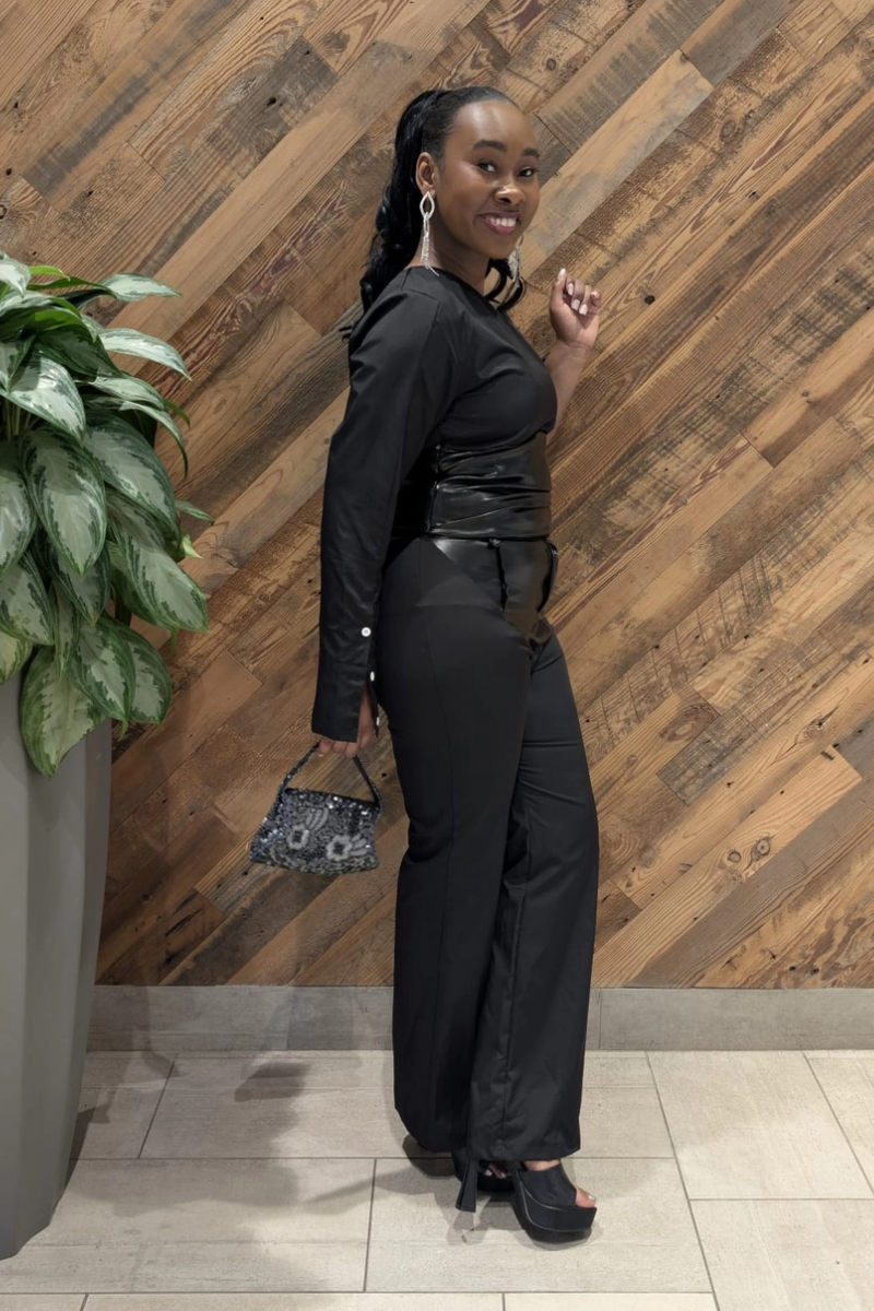 Nelly Pants and Top Black