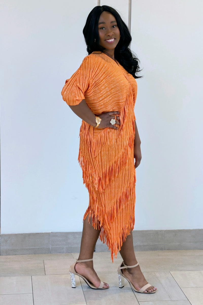 Fern Orange Dress
