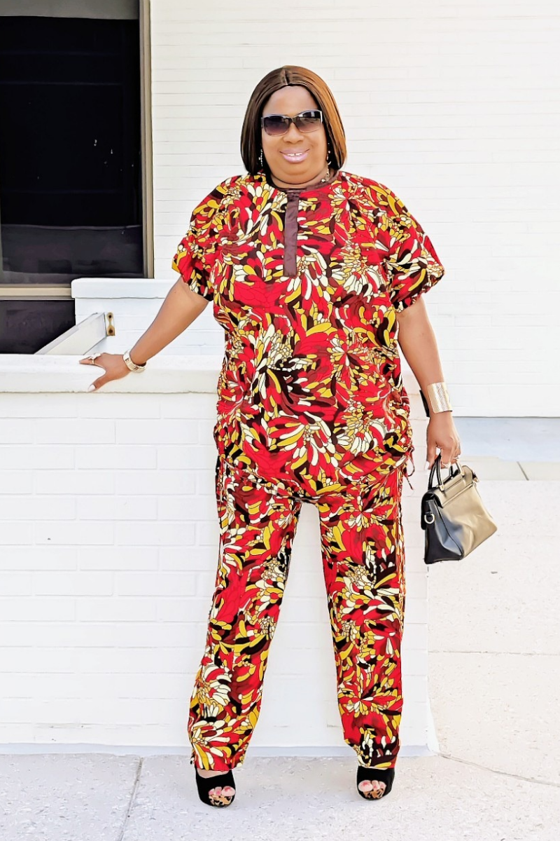 Nivara Pants Set Red