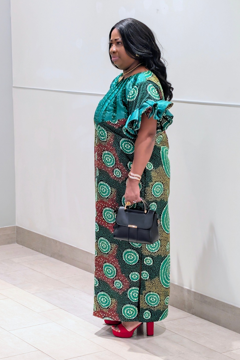 Elora Dress Green.