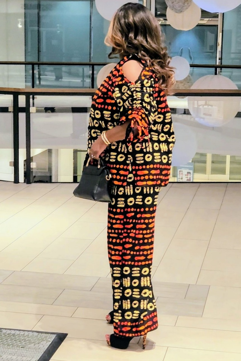 Amira Pants Set. Orange