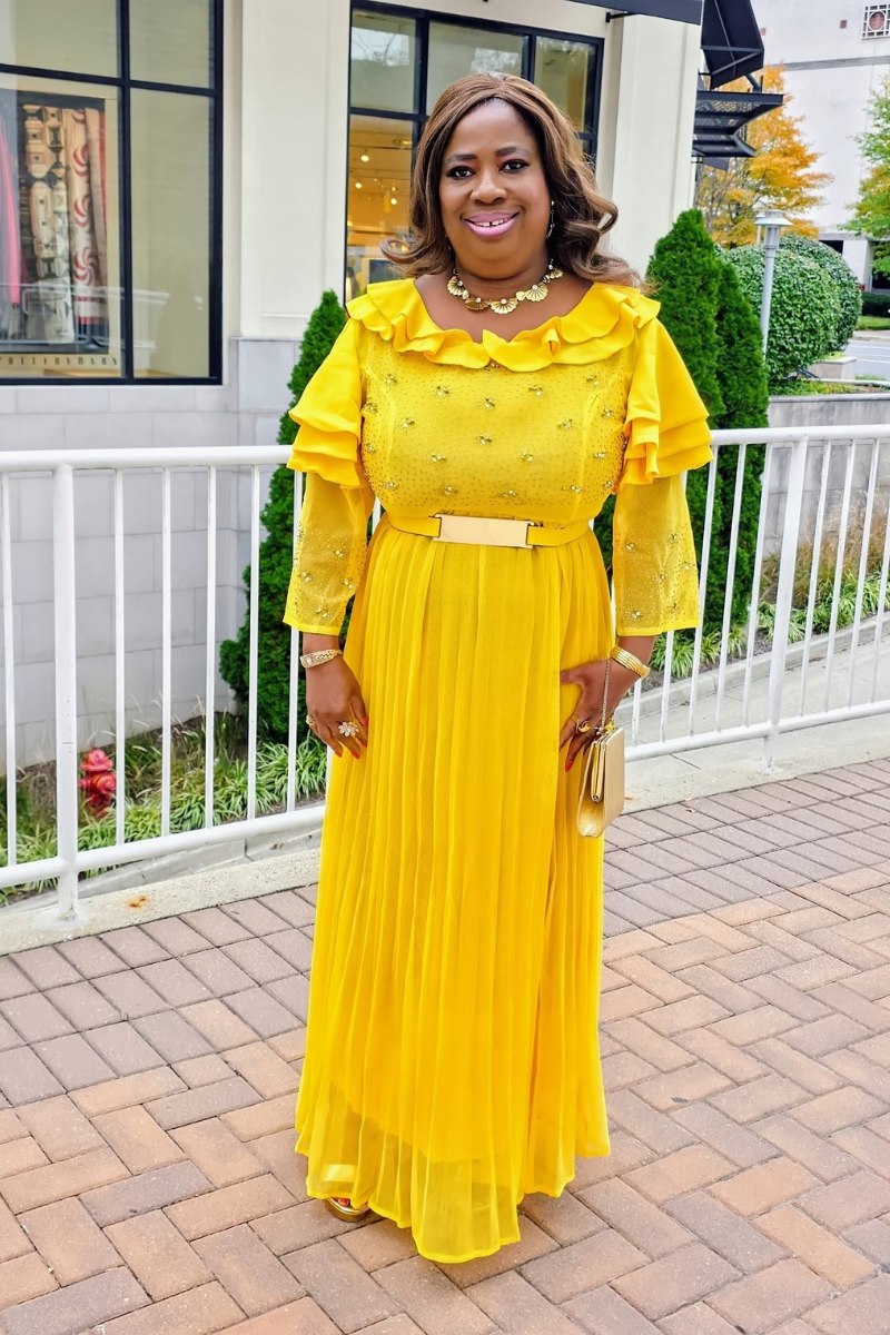 Crystal Yellow Dress