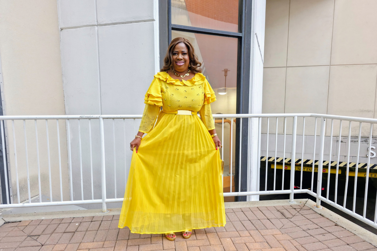 Crystal Yellow Dress