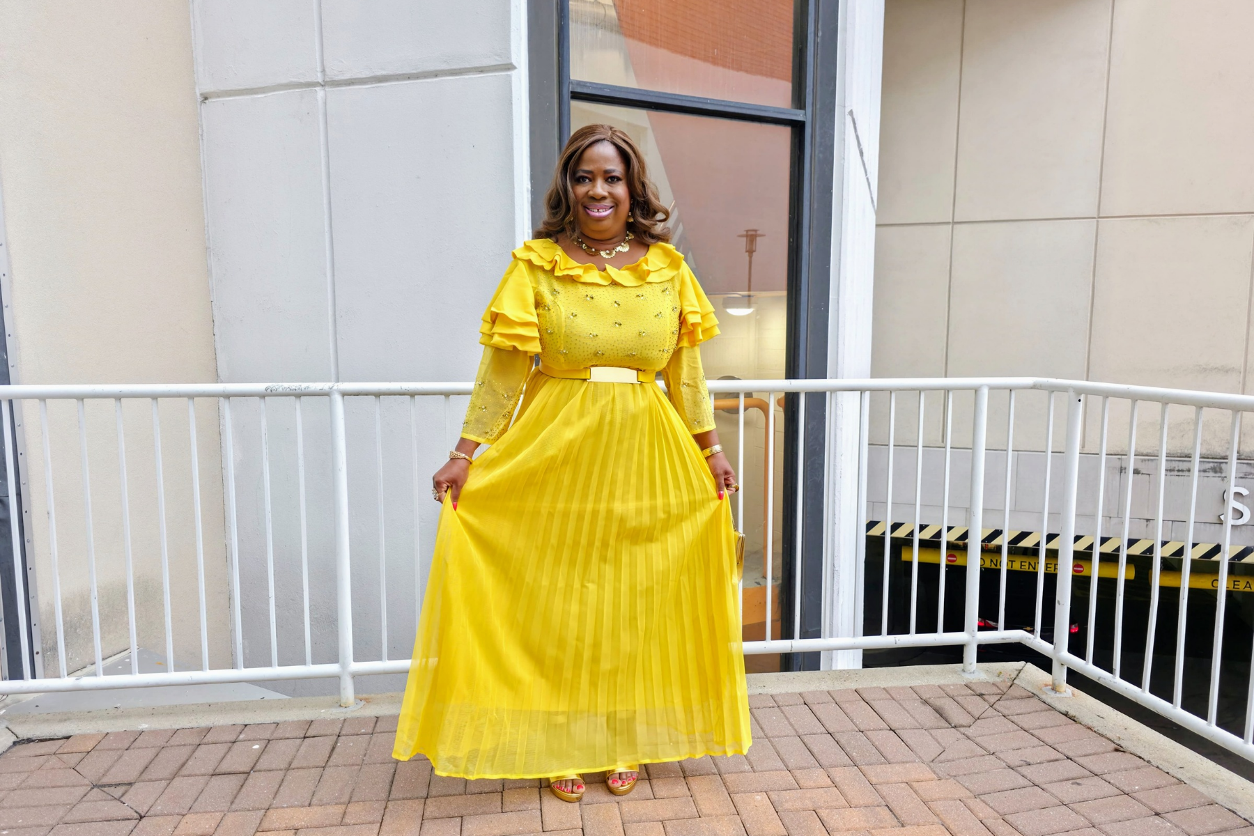 Crystal Yellow Dress