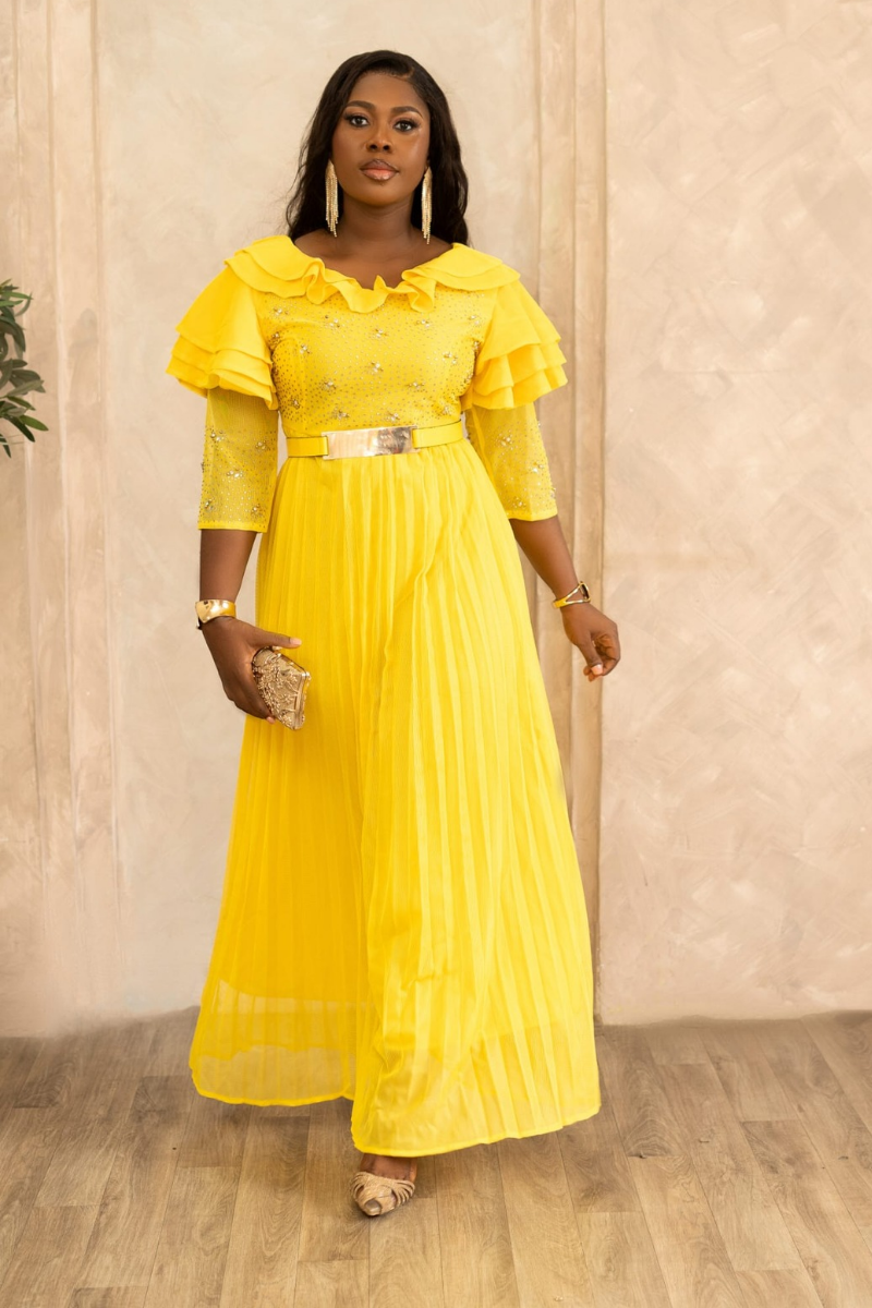 Crystal Yellow Dress