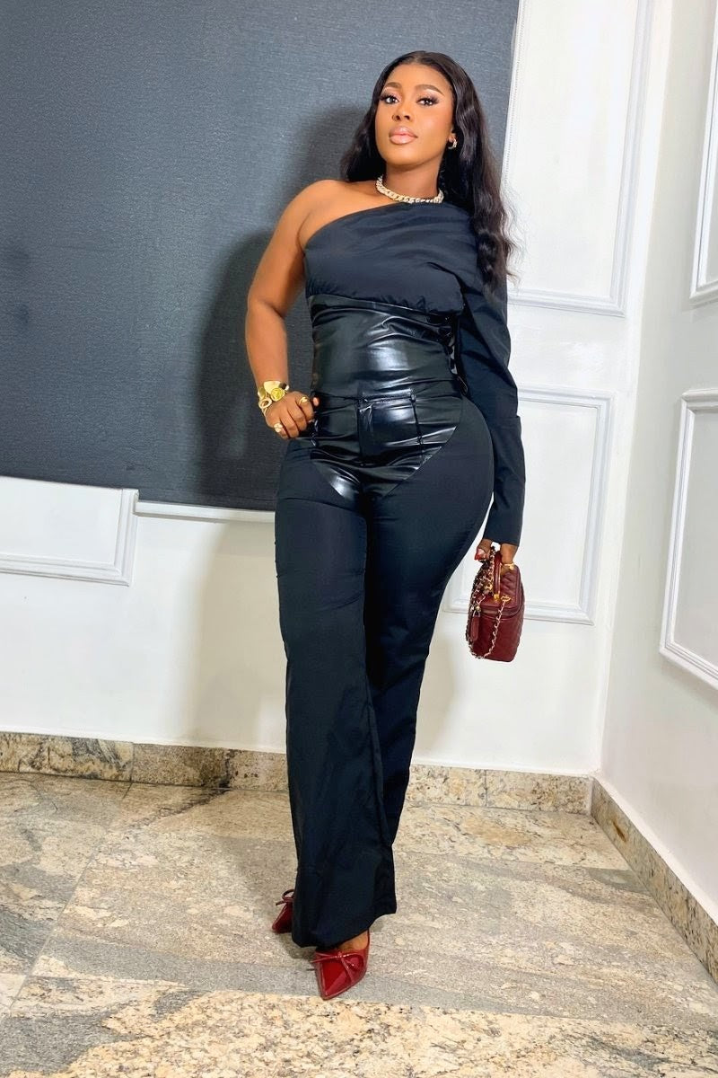 Nelly Pants and Top Black