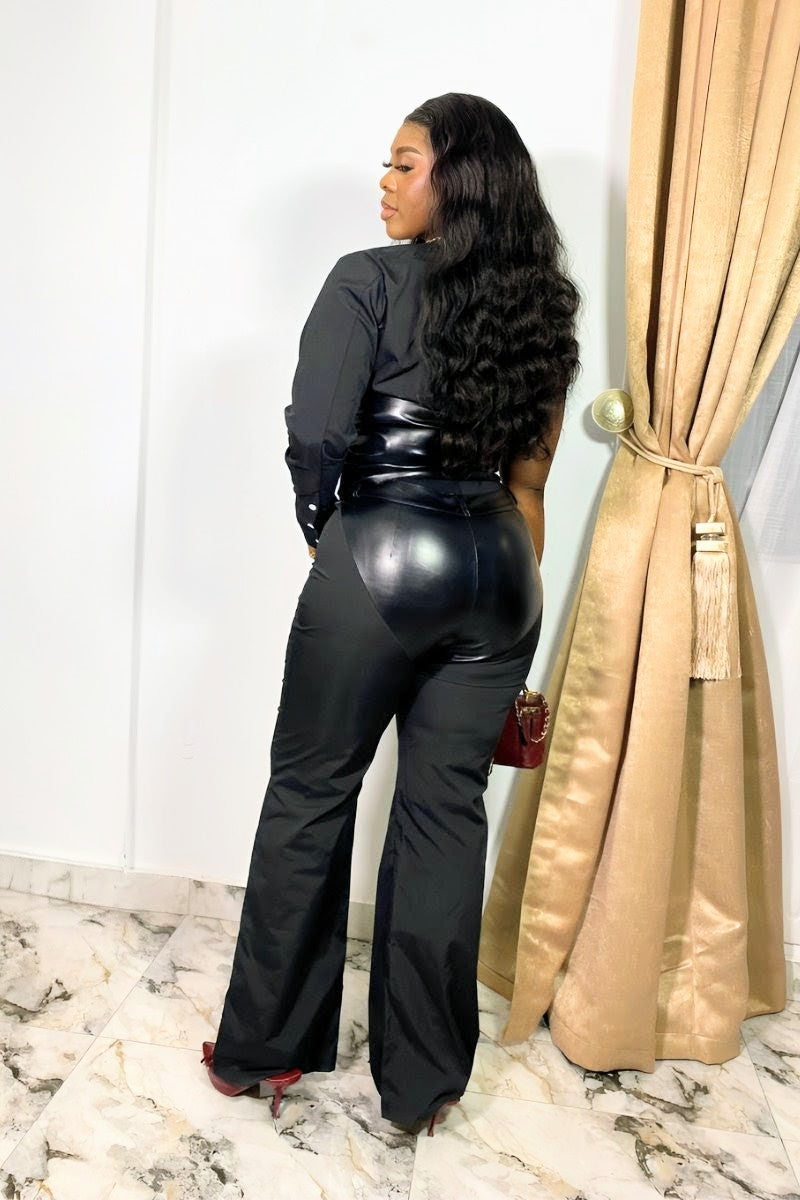 Nelly Pants and Top Black