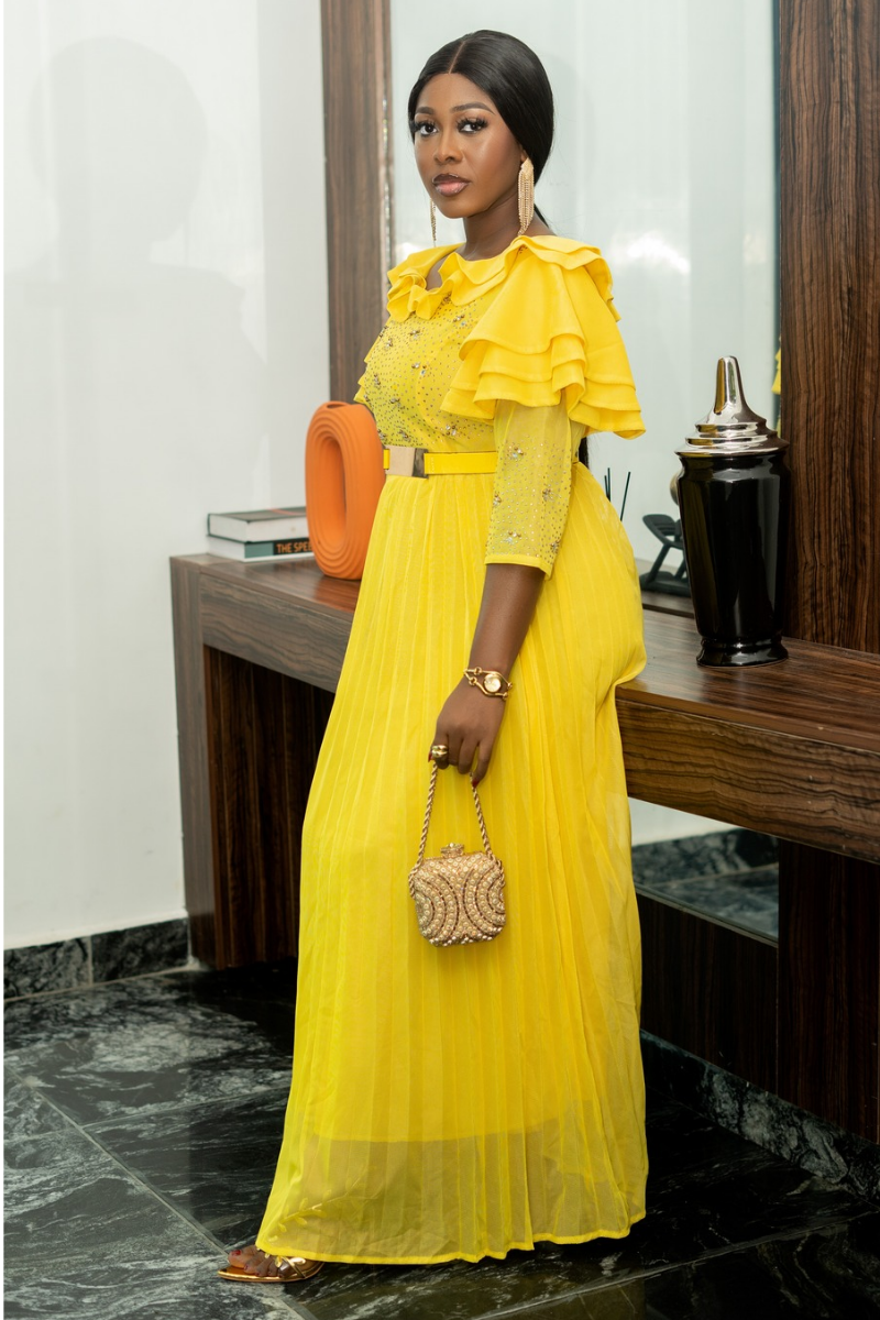 Crystal Yellow Dress