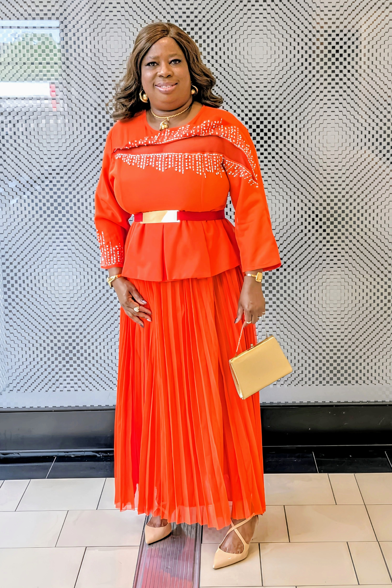 Stella Grace Dress Orange