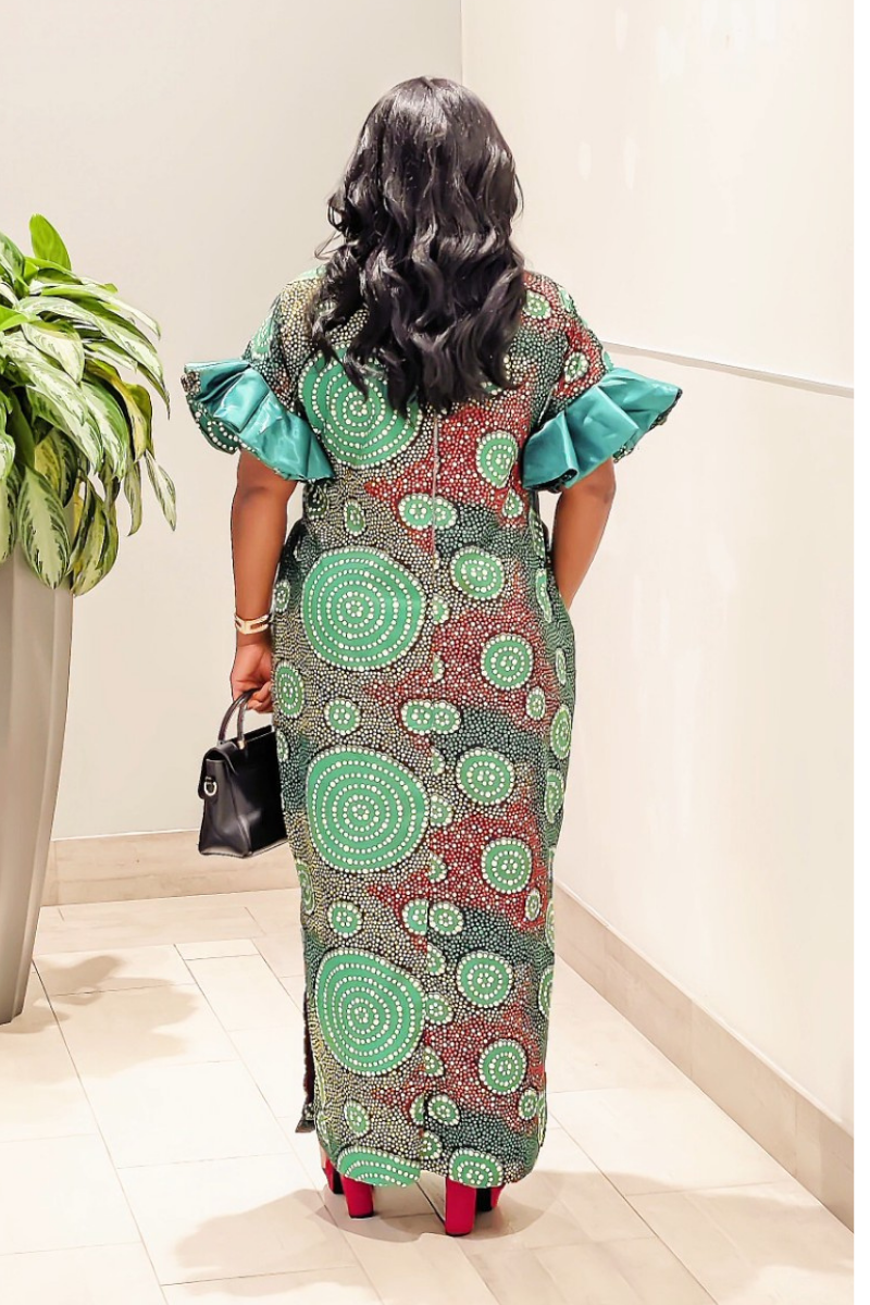 Elora Dress Green.