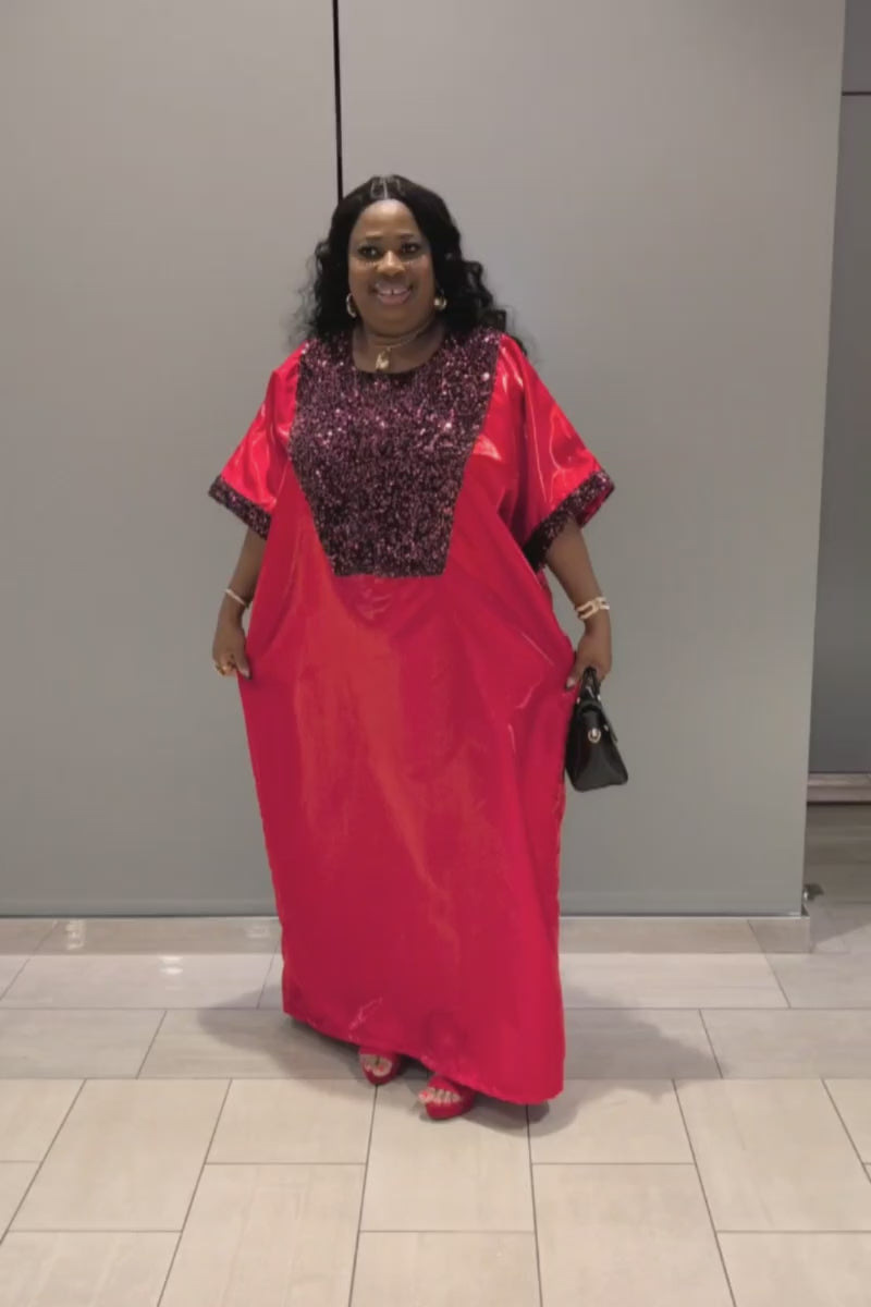 Ruby luxe sequin caftan