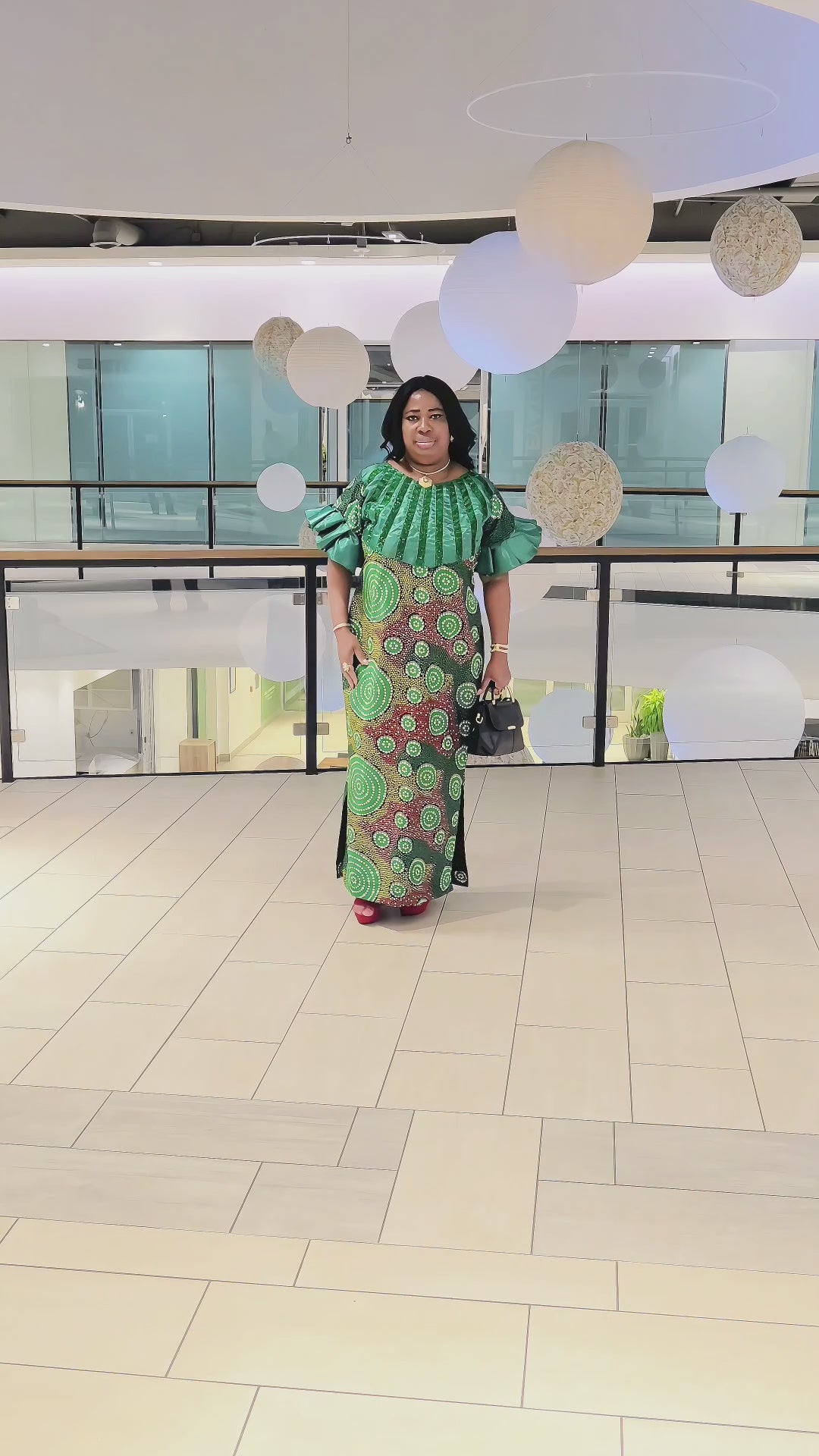 Elora Dress Green.